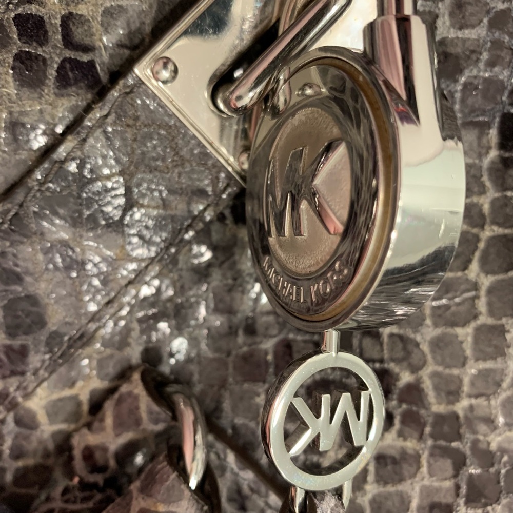 Michael Kors Large Gray Python Hamilton - image 15